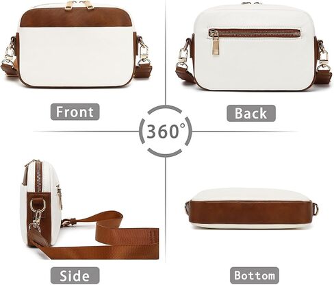 Crossbody Bags for Women Vegan Leather Purses Small Shoulder Handbags with Wide Strap in Saudi Arabia