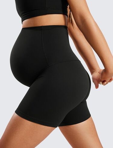 شورت يوجا للسيدات من CRZ YOGA فوق البطن مقاس 4 بوصات - شورت رياضي للجري أثناء الحمل لراكبي الدراجات النارية in Kuwait