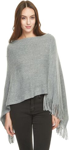 Ferand Women's Lightweight Poncho Sweater Versatile Shawl Wraps Holiday Gifts for Women 2024 in Kuwait