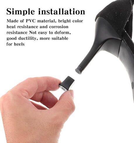 10 Pairs of High Heel Protectors for Grass, Heel Covers for High Heel Shoes, Anti-Noise High Heel Caps, Non-Slip Stiletto Heel Caps & Heel Noise Stopper for Gravel, Wetlands, Grass, Outdoor in Saudi Arabia