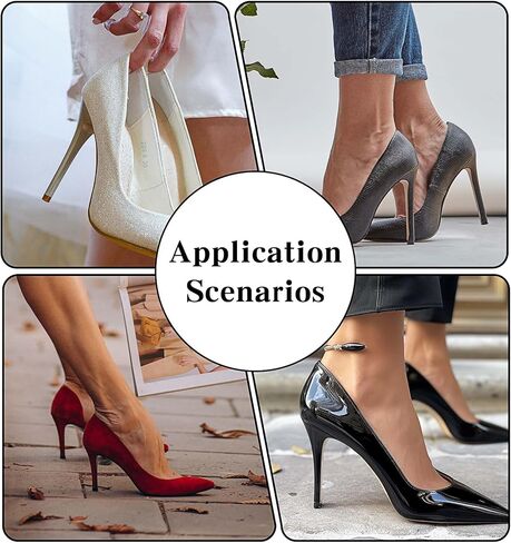 10 Pairs of High Heel Protectors for Grass, Heel Covers for High Heel Shoes, Anti-Noise High Heel Caps, Non-Slip Stiletto Heel Caps & Heel Noise Stopper for Gravel, Wetlands, Grass, Outdoor in Saudi Arabia