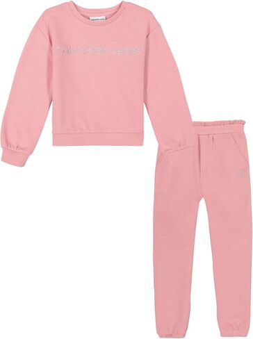 Calvin Klein girls 2pc Fleece Jog Set in Saudi Arabia