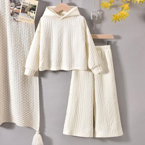 ملابس رياضية كاجوال للفتيات الصغيرات من fioukiay بلوفر وقلنسوة وبنطلون رياضي in Kuwait