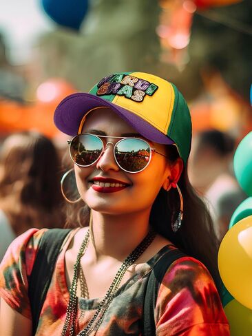 Coume 6 Pack Mardi Gras Baseball Caps for Women Men Mardi Gras Parade Costume Accessory Adjustable Hat Gift Mardi Gras Outfits for Women Men in Saudi Arabia