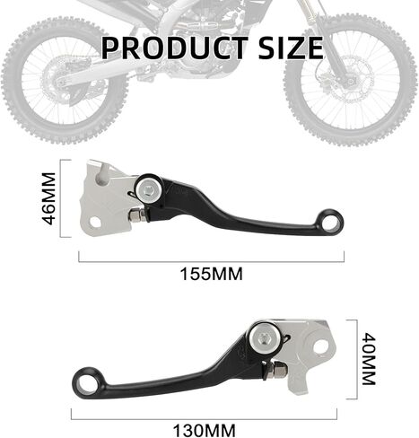 أذرع فرامل قابض الدراجة الترابية القابلة للطي، رافعة قابض مزورة رافعة انفصالية لـ YZ250F 09-24/YZ250 YZ125 15-23/YZ426F YZ450F 09-23/YZ250X 16-23/YZ125X 17-23/YZ250FX 20-23/YZ450FX 19-23-أزرق in Kuwait