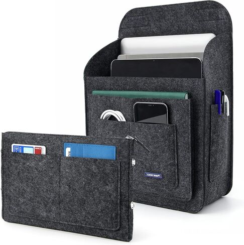 Lucky Sign backpack organiser,bag organiser felt,lightweight pocket organizer, Dark Grey, L in Saudi Arabia