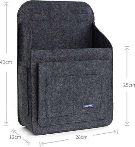 Lucky Sign backpack organiser,bag organiser felt,lightweight pocket organizer, Dark Grey, L in Saudi Arabia