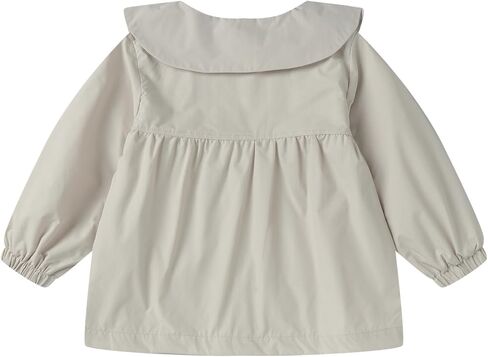 Mud Kingdom Girls Jacket Peter Pan Collar Floral Embroidery Outerwear Zipper Elastic Cuffs Tops in Kuwait