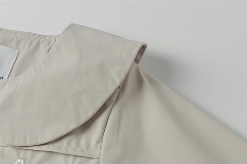 Mud Kingdom Girls Jacket Peter Pan Collar Floral Embroidery Outerwear Zipper Elastic Cuffs Tops in Kuwait