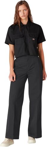 Dickies Womens Regular Fit Wide Leg Work Pants in Saudi Arabia