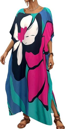 Bsubseach Long Swimsuit Coverup for Women Plus Size Kaftan Dress Summer Beach Cover Up Caftan in Saudi Arabia