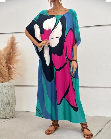 Bsubseach Long Swimsuit Coverup for Women Plus Size Kaftan Dress Summer Beach Cover Up Caftan in Saudi Arabia