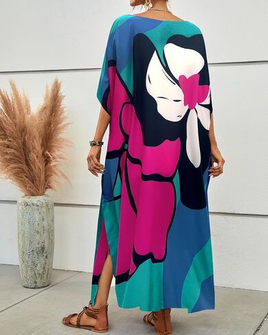 Bsubseach Long Swimsuit Coverup for Women Plus Size Kaftan Dress Summer Beach Cover Up Caftan in Saudi Arabia