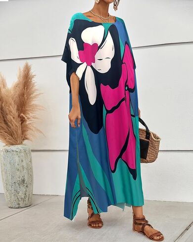 Bsubseach Long Swimsuit Coverup for Women Plus Size Kaftan Dress Summer Beach Cover Up Caftan in Saudi Arabia