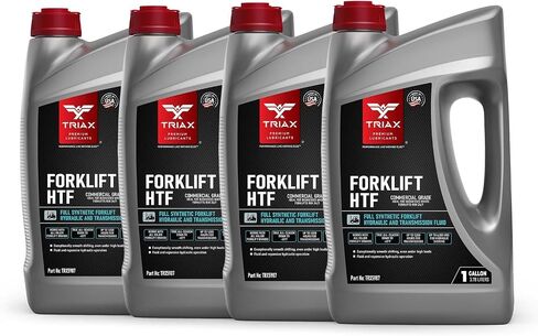 TRIAX Forklift HTF Multipurpose Hydraulic and Transmission Oil, Hydrostatic Transmission and Hydraulic Oil, Fits 99% of All forklifts, Full Synthetic, 50F Cold Flow (1 Gallon) in Saudi Arabia