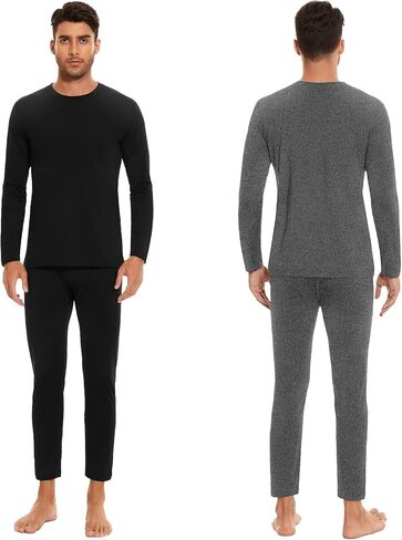 SIMIYA Thermal Underwear Set for Men Long Johns with Fleece Lined in Saudi Arabia
