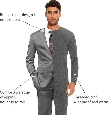 SIMIYA Thermal Underwear Set for Men Long Johns with Fleece Lined in Saudi Arabia