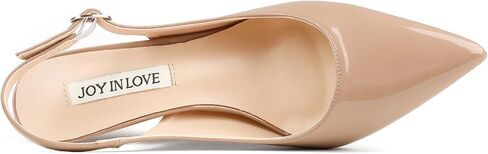 JOY IN LOVE Slingback Kitten Heels for Women Closed Pointed Toe Pumps Dress Shoes in Saudi Arabia