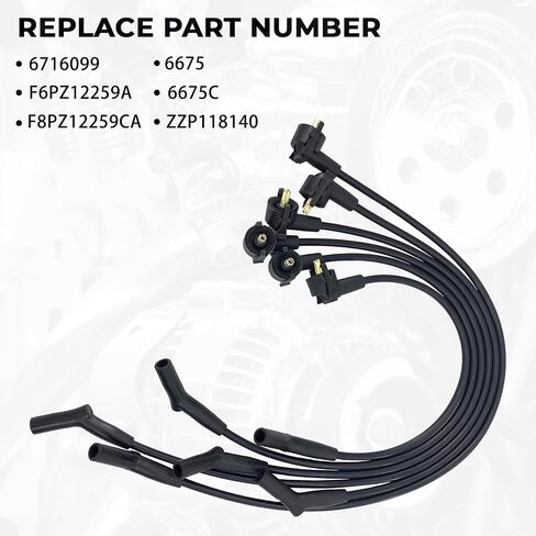 Ignition Spark Plug Wire Set Compatible with Ford Explorer 2005-2010/Ranger/Aerostar/for Mazda B3000 1998-2000 V6 4.0L in Saudi Arabia