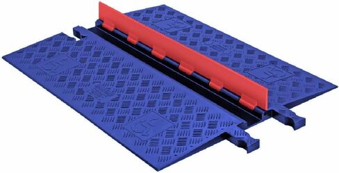 Guard Dog GD1X75-ST-O/B Polyurethane Heavy-Duty 1-Channel Low-Profile Cable Protector with ADA Compliant Ramp, Orange Lid with Black Ramp, 36" Length x 10.81" Width x 1.25" Height in Kuwait