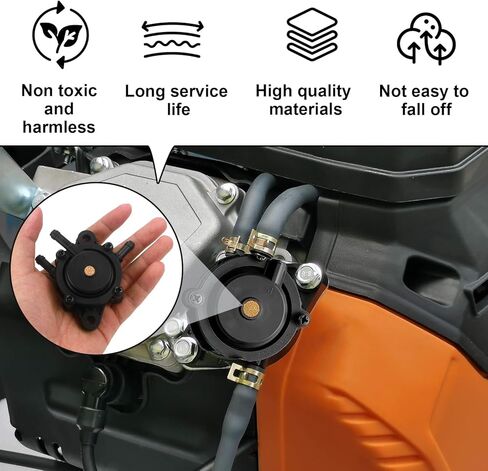 808656 مجموعة مضخة الوقود الفراغية، فلتر وقود الغاز مع المشابك، مضخة الوقود المتوافقة مع Kohler 17HP-25 HP Briggs وStratton John Deere Honda Yamaha Lawn Mower Tractor محرك صغير in Kuwait