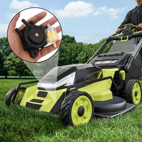 808656 مجموعة مضخة الوقود الفراغية، فلتر وقود الغاز مع المشابك، مضخة الوقود المتوافقة مع Kohler 17HP-25 HP Briggs وStratton John Deere Honda Yamaha Lawn Mower Tractor محرك صغير in Kuwait