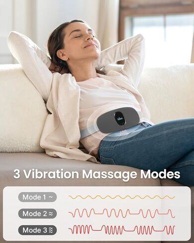 iDOO 2 Pack Heating Pad for Period Cramps, FSA HSA Eligible, Portable Cordless Heating Pad with 3 Heat Levels and 3 Massage Modes, Valentines Day Gifts for Women and Girl (Pink in Kuwait