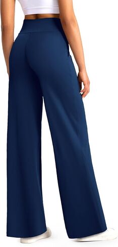 we fleece Wide Leg Pants Woman High Waist Yoga Pants with Pockets Casual Lounge Loose Dress Petitel Palazzo Sweatpants Pants in Saudi Arabia