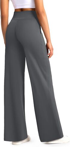 we fleece Wide Leg Pants Woman High Waist Yoga Pants with Pockets Casual Lounge Loose Dress Petitel Palazzo Sweatpants Pants in Saudi Arabia