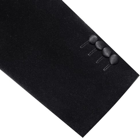 Barry.Wang Velvet Mens Blazer Peaked Lapel Sport Coat Brooch Slim Fit Tuxedo One Button Suit Jacket Wedding Dinner in Kuwait