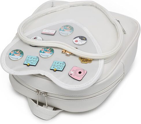 Ita Bag Backpack PU Leather Heart Shaped Purse JK Uniform Bags for Anime Pins Display in Kuwait