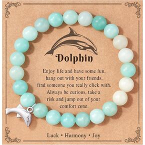 Inspiring Dolphins Bracelet Gifts for Women Valentines Day Birthday Gifts for Her
