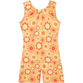 Phineein Kids Gymnastic Leotard with Shorts Biketards Butterfly Mermaid Star Unitard