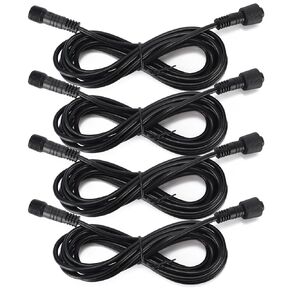 4PCS 36 inch 4-Pin RGB Rock Lights Extension Wire Cable Cord for 6/8/12Pods Metal Dream Color Chasing LED Rock Lights, Underglow Neon Lights Multicolor 12v Waterproof for Truck Jeep ATV