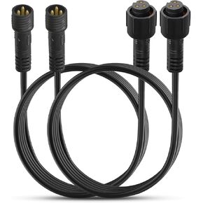 YEEGO DIRECT 4 Pin Auto Rock Lights Extension Wire, 10FT RGB Cable Cord Multi Color for Underglow Rock Light Kits Wheel Lights Headlight Fog Light Extension Wire 2 pcs