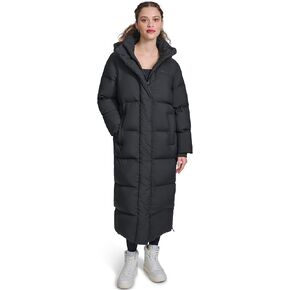 Champion Women's Extra Long Quilted Puffer Jacket with Hood