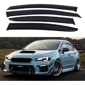 Window Visors for 2015-2021 Subaru WRX STI，Rain Guards Sun Shields Window Deflector，Tape-On Style，4PCS