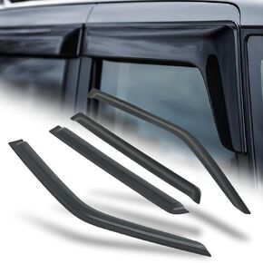 M-AUTO Window Visor Shade Compatible with 96-04 Nissan Pathfinder, 97-03 Infiniti QX4, Tape-On Rain Guards Shields, 4 PCs
