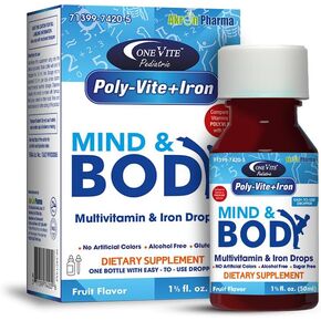 Pediatric Poly Vite with Iron, 1.67 Fl Oz (Pack of 1)