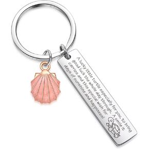 ZNOSVEI Turtle Keychain Turtle Lovers Jewelry Positive Gift For Wife Inspired Jewelry Turtle Dad Jewelry
