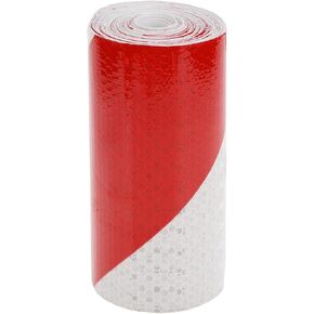 Universal 32.81ft x 5.91" Air-Release Adhesive Pinstripe Tape Automotive Pinstriping Tape PVC Red,White