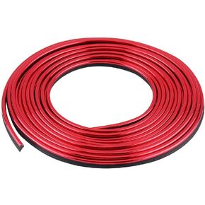 Car Interior Trim Strip Exterior Moulding Strip Decorative Line Flexible Car Interior Decoration Moulding Trim Strips 5M(Red)