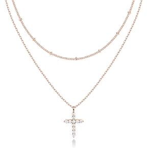 PAVOI 14K Gold Plated Layering Necklaces | Stylish Minimalist Design Pendant Necklaces | Butterfly, Heart, Lock, Evil Eye, Coin, Lightning Bolt, Circle, Cross Pendants for Women