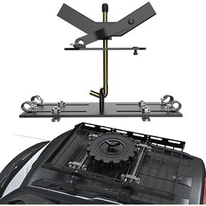 Spare Tire Carrier for Roof Rack Platforms and Cargo Baskets Mount-Rack Spare Tire with Lock