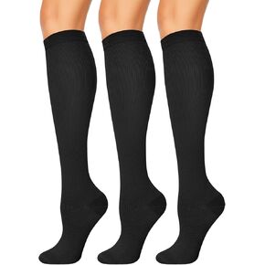 3 Pairs Compression Socks for Women & Men 15-20 mmHg,Best Support for Cycling Athletic Hiking Running in Saudi Arabia