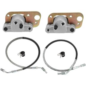 M MATI Front Brake Calipers & Hose Lines for Polaris Scrambler 400 500 1998-2000 Trail Blazer 250 Sport 400 1999-2000 Magnum 325-4x4 Trail Boss 325 Xpedition 325 Sportsman 335 Xplorer 250 2000