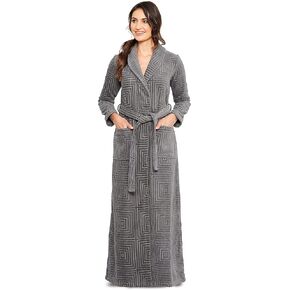 Be Relax Long Women's Terry Cotton Bath Robe - Toweling With Belt