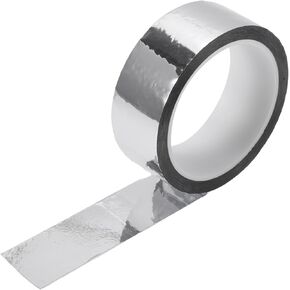 1 Roll Universal Air-Release Adhesive Pinstripe Tape Reflective Automotive Pinstriping Tape Silver Tone 1.18"x164.04ft