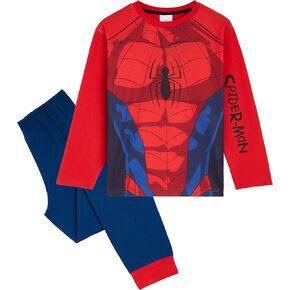 Marvel Spiderman Boys Long Pajama Set, Comfy Loungewear Kids PJ - Gifts For Boys