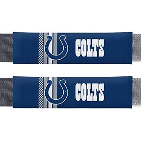 NFL Indianapolis Colts Rally DesignAuto Seat Belt Pads, Team Colors, One Size